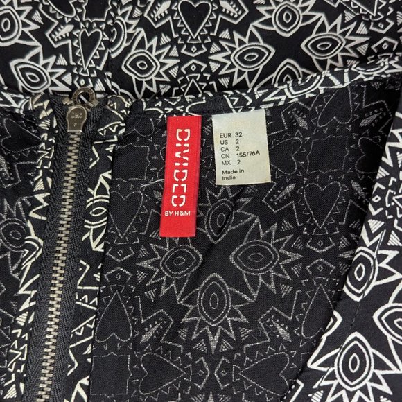 Divided by H&M Patterned Sleeveless Dress with Cutouts 2 EUC - Picture 5 of 6